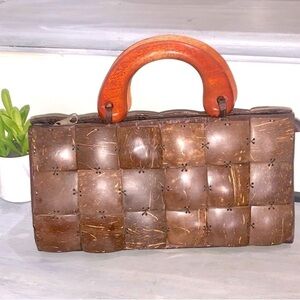 Hand Made Coconut Wooden Purse